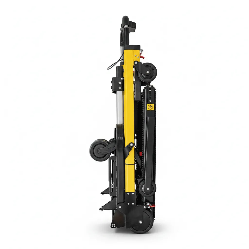 Monte-escalier électrique charge lourde DW-LH10 replié et sur fond blanc