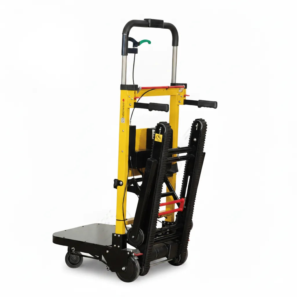Diable electrique charge lourde DW-LH10 en vue trois quarts sur fond blanc